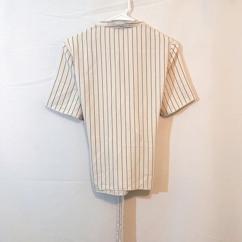 ARITZIA Babaton Kaltag Tie Front Pinstripe Striped Wrap Top… - Picture 4 of 4